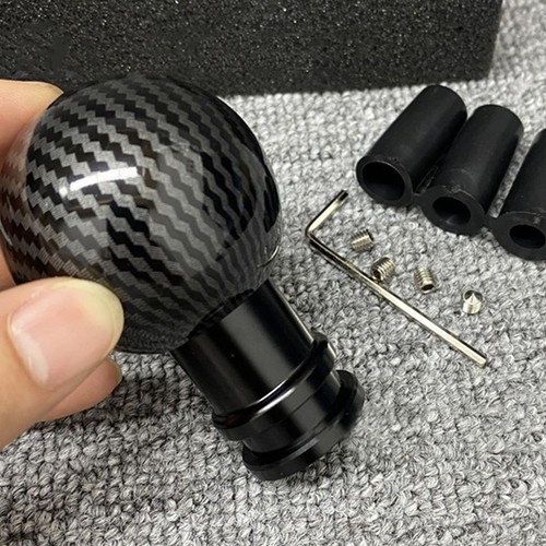 Black carbon fiber shift knob - black,