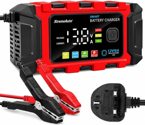 12v smart battery charger - charger, 6a